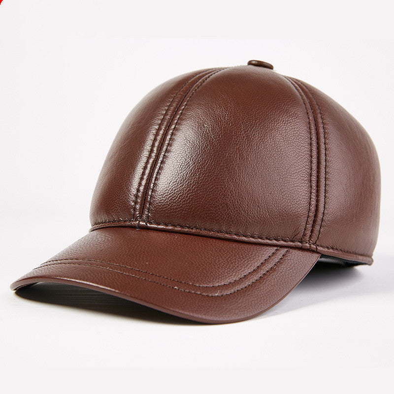 Goatskin baseball hat